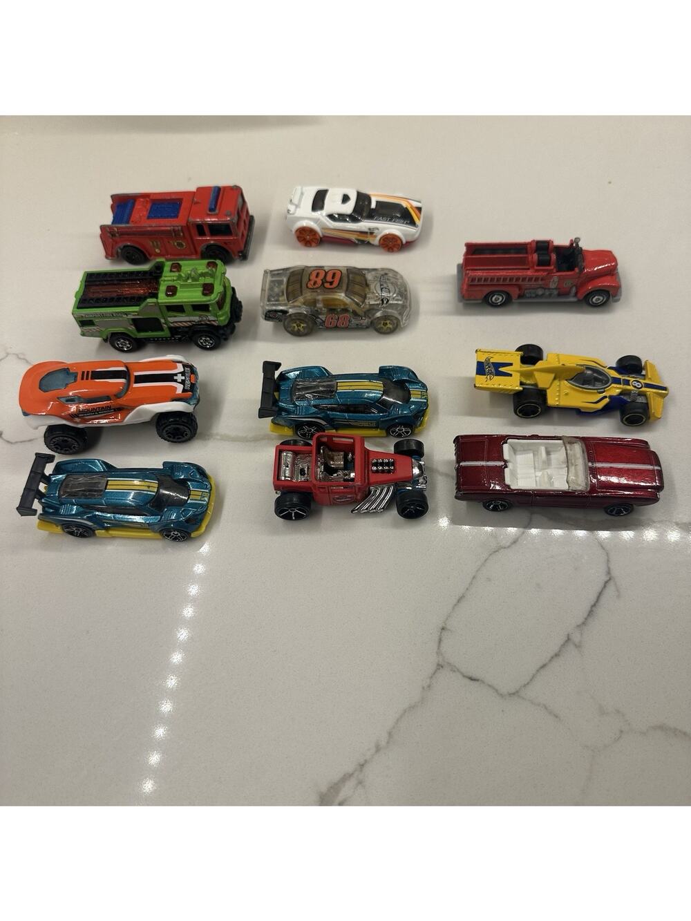 Lot of 11 Hot Wheels Cars Various Years(1976, 2005-2018,) Rare Red Bone Shaker